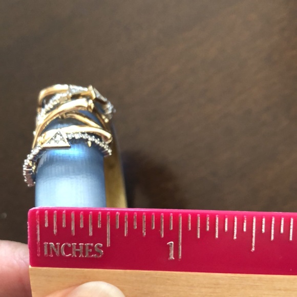 Alexis Bittar Lucite Bangle with Crystals - Picture 8 of 9